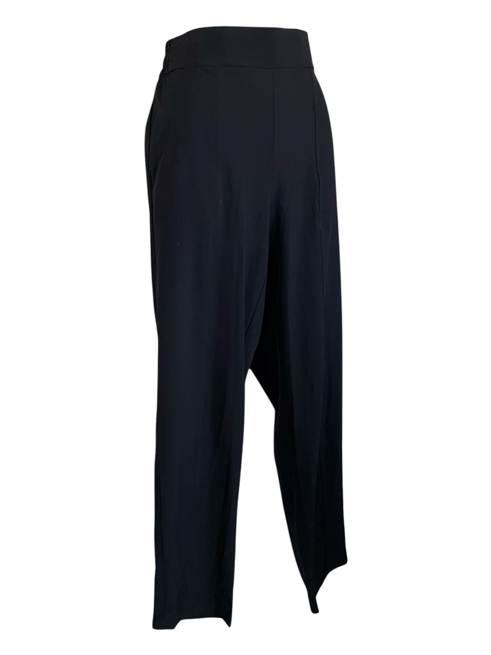 J. Jill Linen Pants Women's M, Black, Stretch Pull-On, 4 pockets, Cuffs. euc - Picture 3 of 15